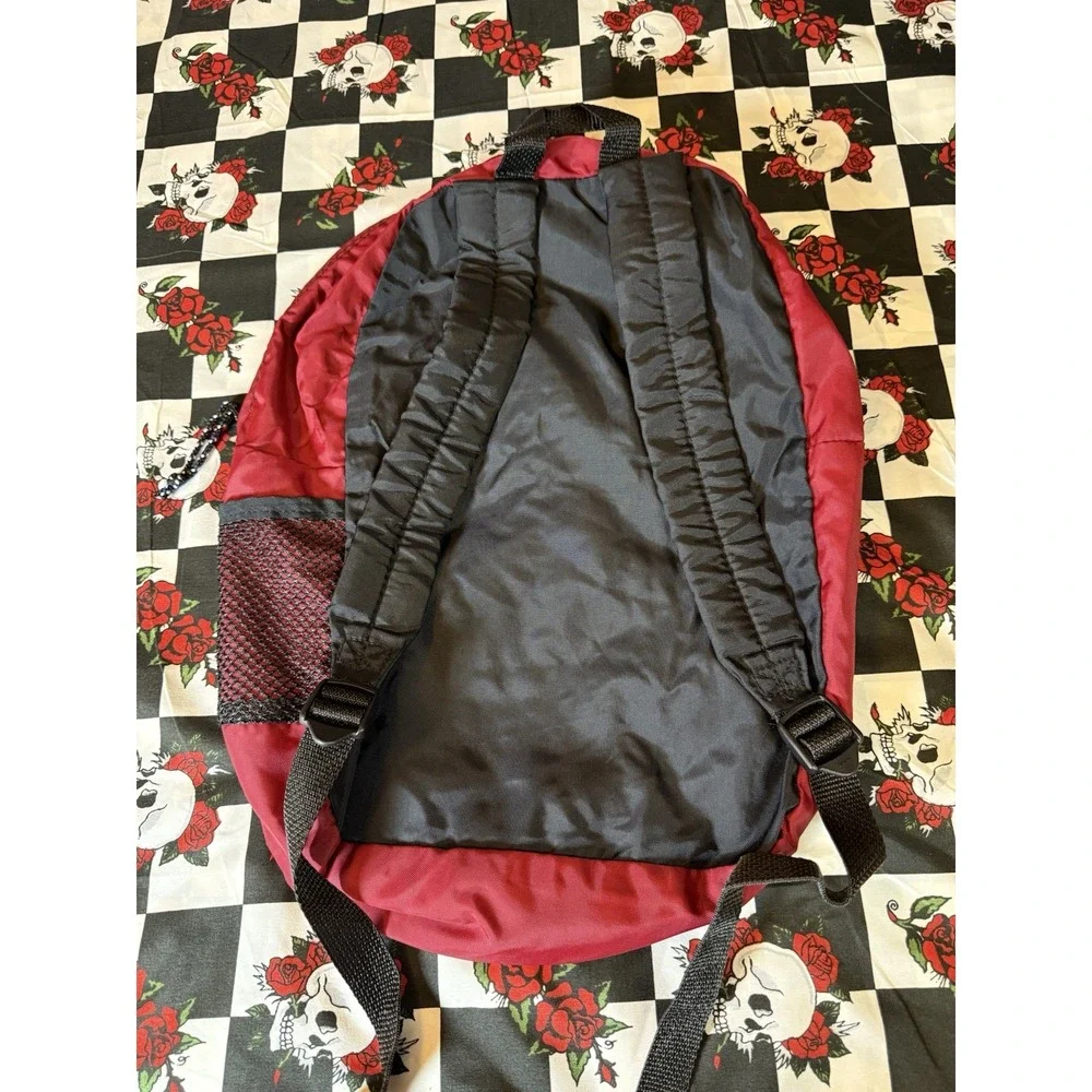 Vintage Wolf Creek Backpack Red Black School Travel Bag‎ 16x20